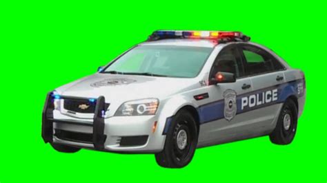 Police Car With Light Bar On Green Screen Free Green Screen Free Use