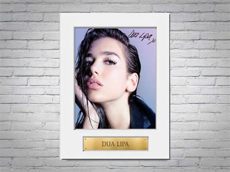 Dua Lipa A4 Printed Signed Autograph Photo Display Mount Gift | Etsy