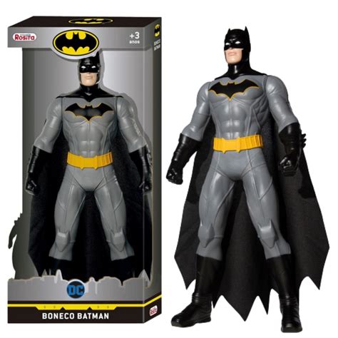 Boneco Batman Original - Boneco Batman Original Herói Liga Da Justiça 45cm Capa Em Tecido ...