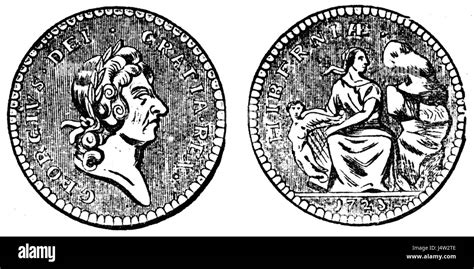 halfpenny coin black  white stock  images alamy