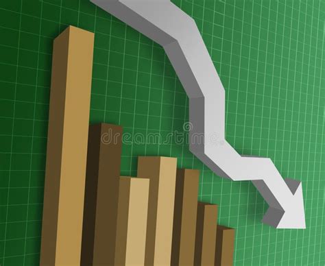 D Business Bar Graph Stock Illustration Illustration Of Rise