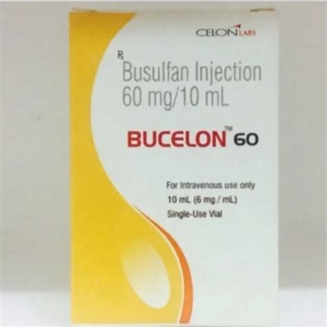 Bucelon 60mg Injection Busulfan Strength 60 Mg 10 ML At Best Price In