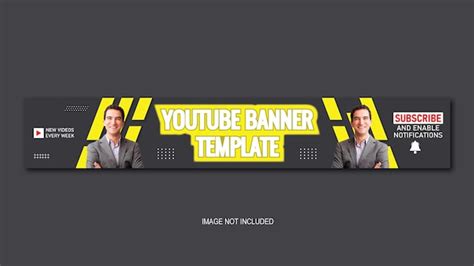 Premium Vector Creative Youtube Banner Template