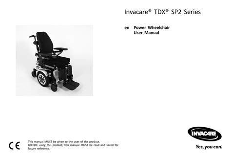 Invacare Tdx Sp2 Series User Manual Pdf Download Manualslib