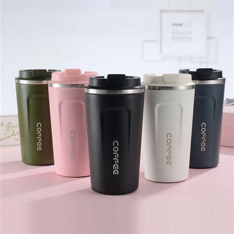 Jual Termos Kopi Travel Mug Anti Tumpah Dengan Tutup Cangkir Termos