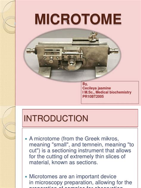 MICROTOME | PDF | Scientific Techniques | Optics