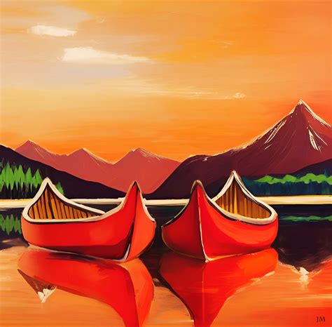 Red Canoes By Canadragon On Deviantart