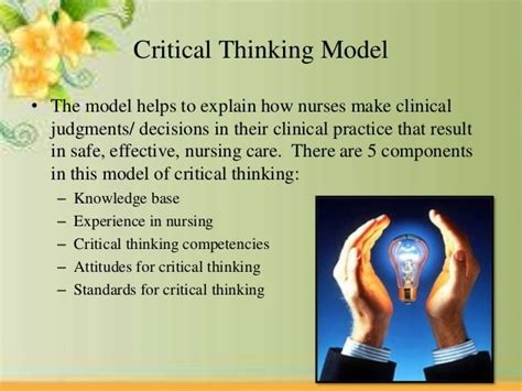 Critical Thinking In Nursing