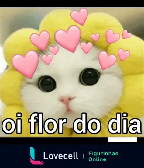 Figurinha Oi Flor Do Dia Para WhatsApp Lovecell