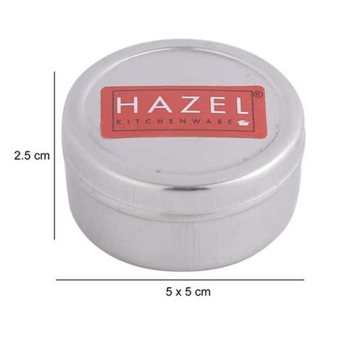 Buy Hazel Kumkum Stainless Steel Mini Dabbi Container For Sindoor For