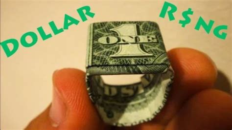 How To Make An Origami Dollar Ring Moneygami Rob S World YouTube