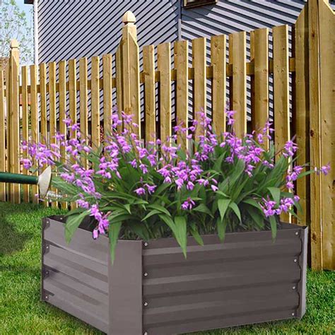 Living And Home Square Raised Garden Bed Planter Box 30 X 100 X 100cm