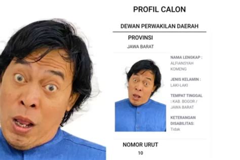 Terungkap Ini Kisah Di Balik Foto Nyeleneh Komeng Di Surat Suara