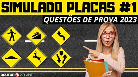 PLACAS QUE CAEM NA PROVA EXAME DETRAN 1DR VOLANTE AUTO ESCOLA ON