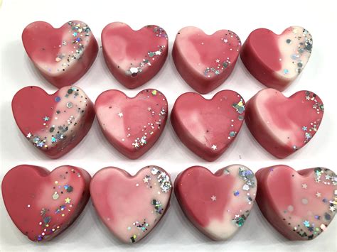 Strawberry Guava Heart Shaped Wax Melts Strong Scented Wax Etsy