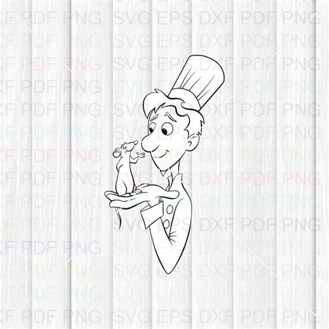 Alfredo Linguini And Remy Ratatouille 008 Svg Dxf Eps Pdf Png Etsy