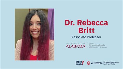 Interview With Dr Rebecca Britt Associate Professor The University