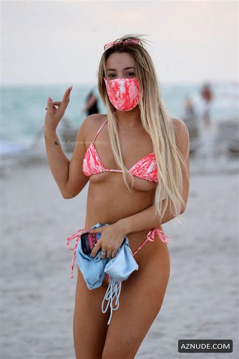 Tana Mongeau Sexy Flaunts Her Ass In Miami Beach AZNude