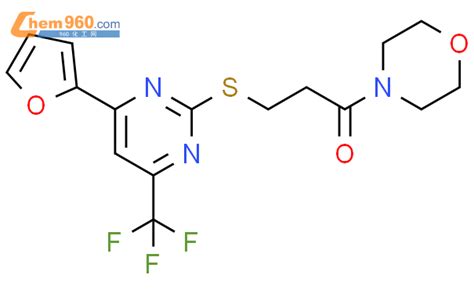 505089 04 3 3 4 Furan 2 Yl 6 Trifluoromethyl Pyrimidin 2 Ylsulfanyl