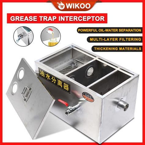 Stainless Grease Trap Oil Water Separator For Restaurant Kitchen Oil