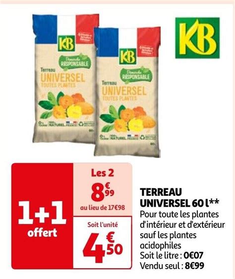 Promo Terreau Universel L Chez Auchan