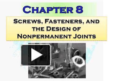 PPT – Mechanical Engineering Design Chapter 8 PowerPoint presentation ...