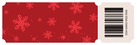 Free Blank Christmas Ticket Template Edit Online And Download