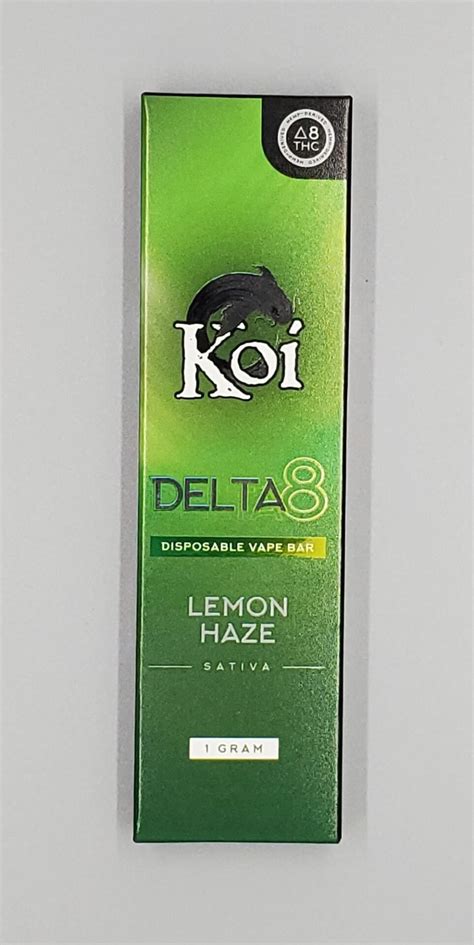 Koi Delta 8 1g Disposable Vape Bar Lemon Haze Skin Dipt