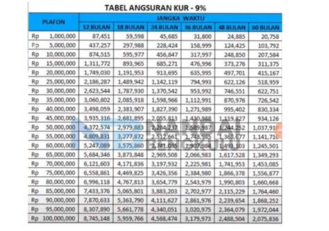 Simulasi Kur Bank Bri Pinjaman Juta Juta Angsuran Tenor