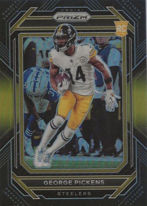 George Pickens 2022 Chronicles PB 20 Prizm Black Gold 10 Price