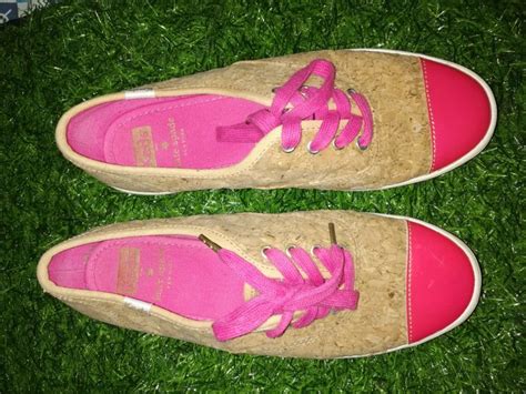 Keds X Kate Spade Pink Brown Sneakers Womens Fashion Footwear Sneakers On Carousell