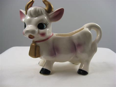 Vintage Ceramic Purple Cow Creamer Made In Japan Etsy Purple Cow