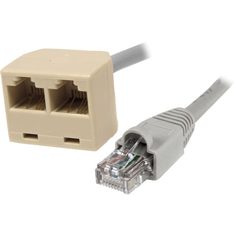 StarTech 2 To 1 RJ45 Splitter Adapter RJ45SPLITTER B H Photo