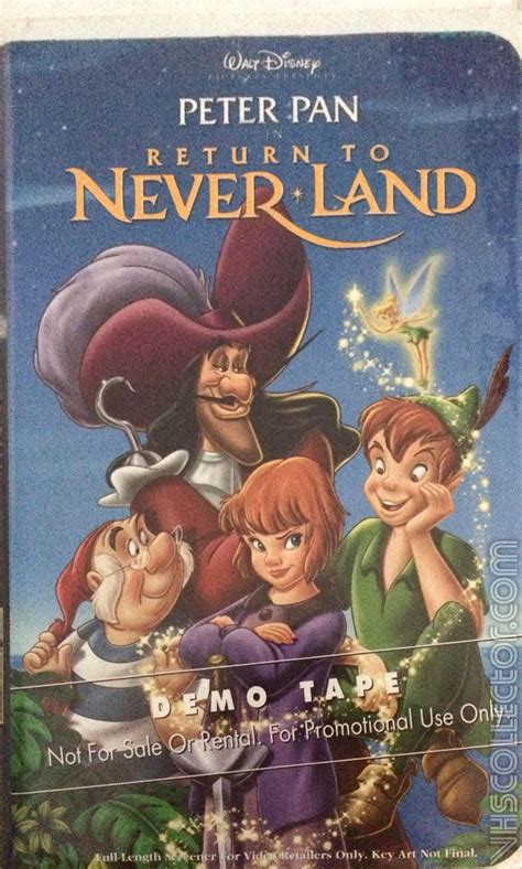 Peter Pan In Return To Neverland Vhs