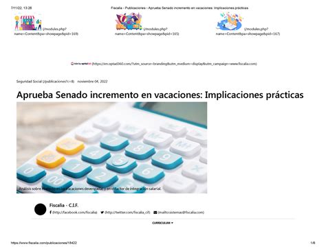 Fiscalia Publicaciones Aprueba Senado Incremento En Vacaciones