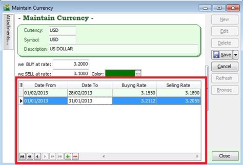 Maintain Currency Estream Software