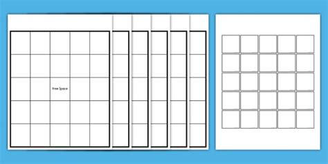 printable blank bingo card template⚔ descubra o melhor do mundo das ...