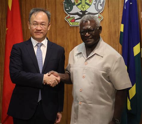 PM Sogavare Received Final Courtesy Call By PRC Ambassador Solomon