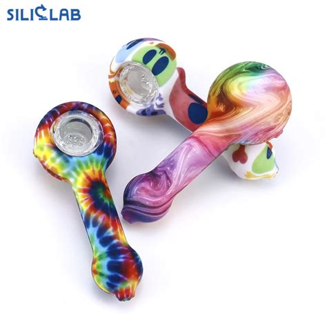 2022 Top Full Cover Silicon Printed Tobacco Smoking Pipe With Glass Bowl Smoke Pipes China