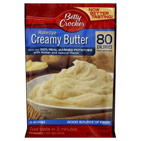 Betty Crocker Potatoes Mashed Homestyle Creamy Butter