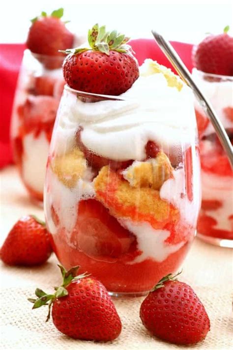 Strawberry Shortcake Trifles