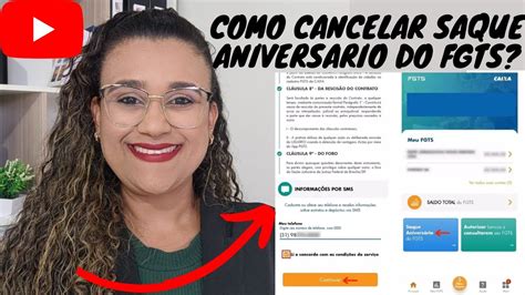 Como Cancelar O Saque Aniversario Do Fgts Pelo Aplicativo Youtube