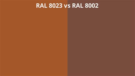 Ral 8023 Vs 8002 Ral Colour Chart Uk