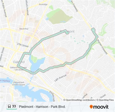 33 Route Schedules Stops Maps Piedmont Updated