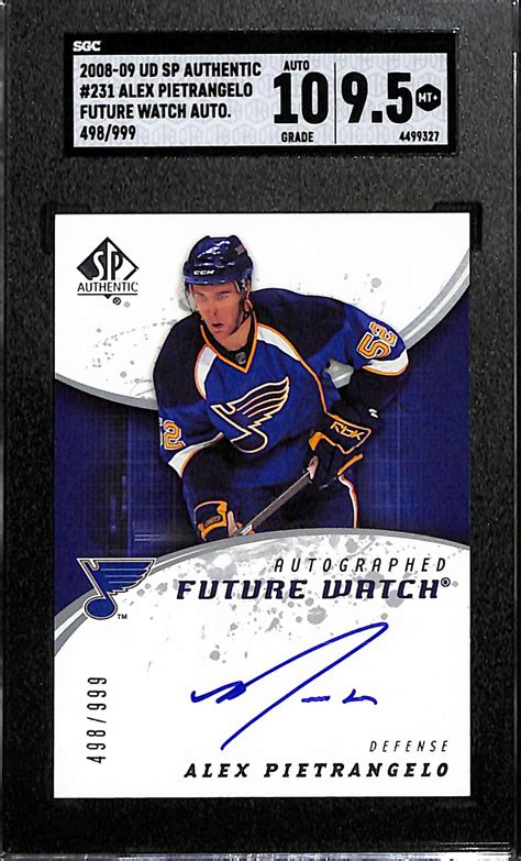 Lot Detail Upper Deck Sp Authentic Alex Pietrangelo Future