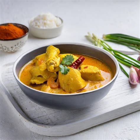 Premium Photo Malaysian Style Chicken Curry With Potatoes Kari Ayam