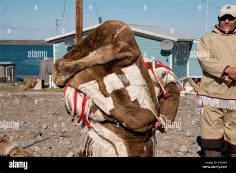 Canada Nunavut Hudson Bay Kivalliq Region Arviat Inuit Woman Mary