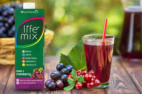 Suco Funcional De Uva Cranberry Life Mix Refor O Vitam Nico Di Rio