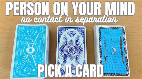 Pick A Card 🔮 No Contact In Separation 🛑 Person On Your Mind⁉️ Timeless