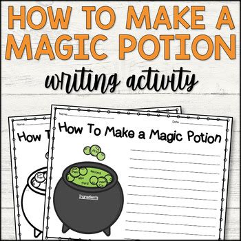 How To Make A Magic Potion Writing Activity By The Cold Brew Classroom